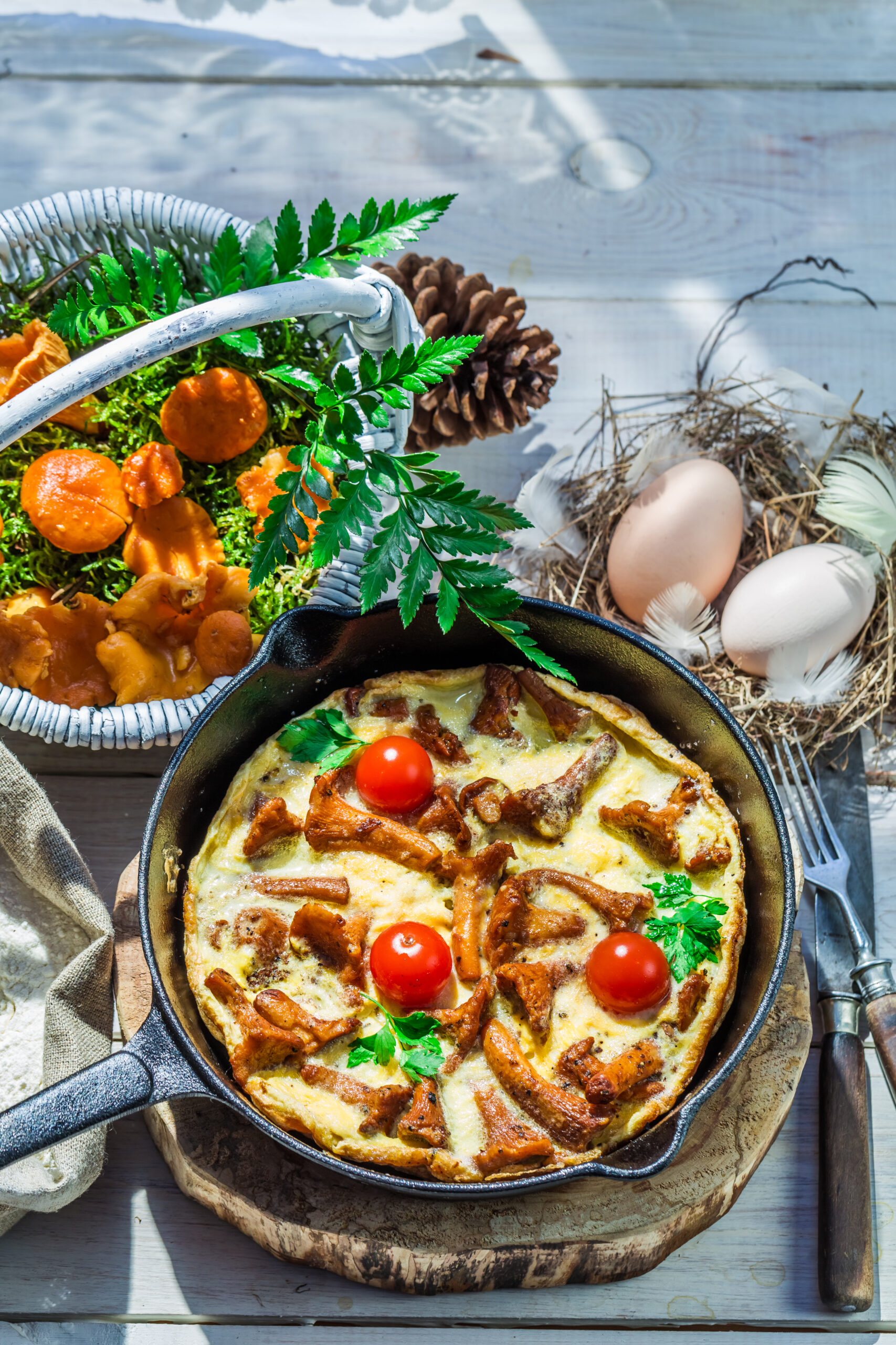 Gamma-Rezept: Herzhaftes Eierschwammerl-Omelette » Schlanke Figur
